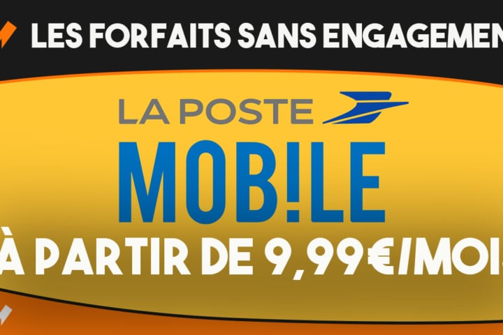 Les offres mobiles sans engagement chez La Poste Mobile