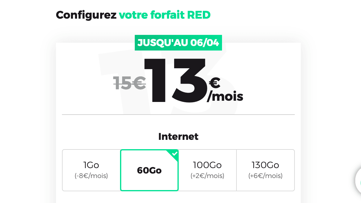 Forfait RED