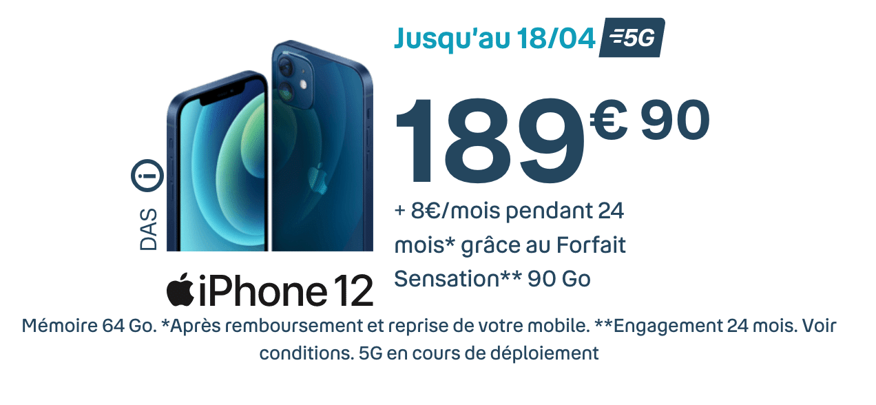 prix iPhone 12