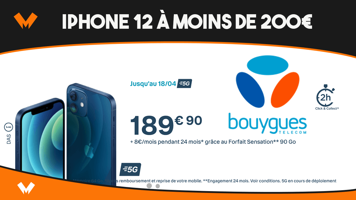 iPhone 12 avec Bouygues