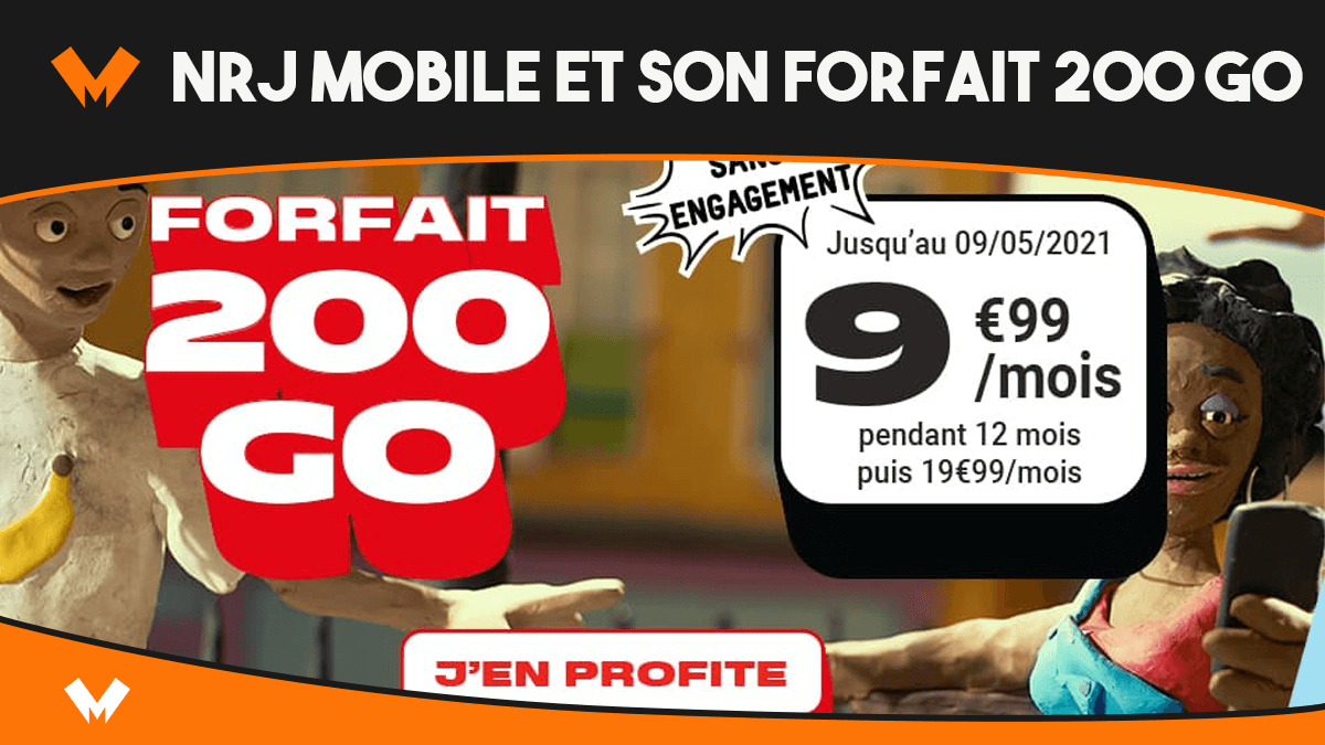nrj mobile forfait 200 go