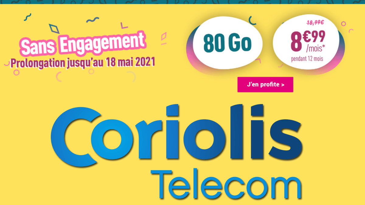 Forfait Coriolis Telecom 80 Go