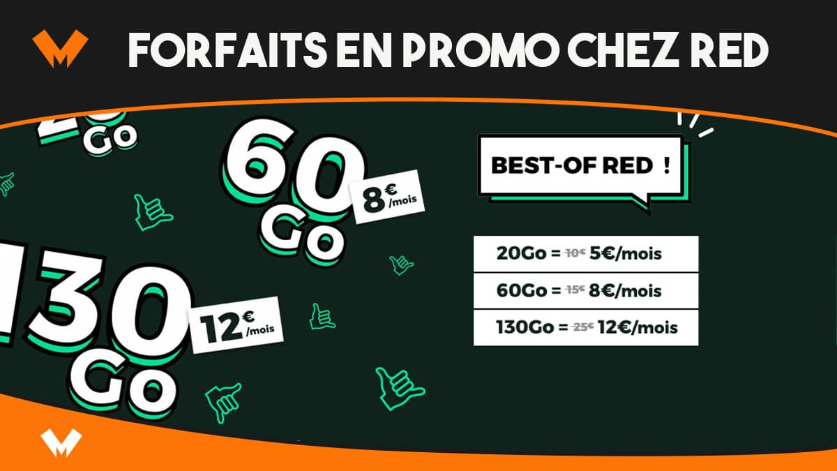 forfaits en promo red by sfr