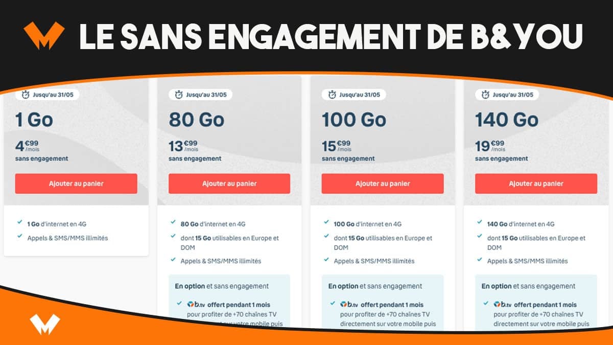 forfaits mobiles sans engagement