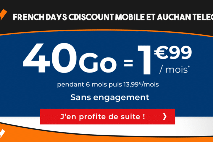 french days cdiscount mobile et auchan telecom