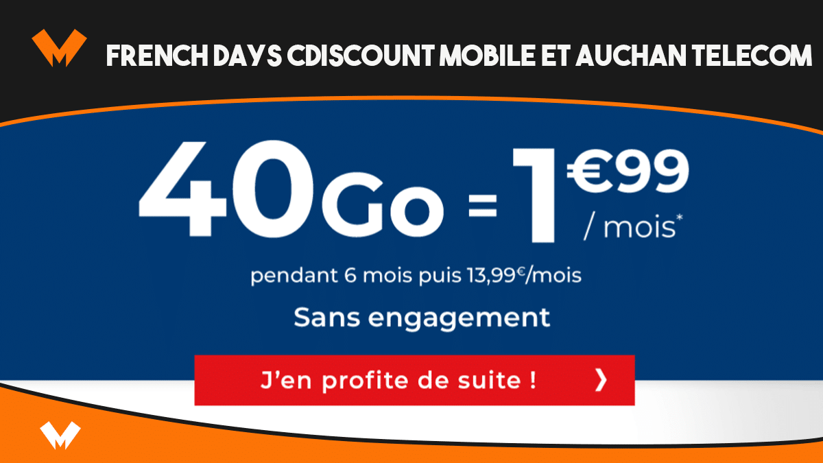 french days cdiscount mobile et auchan telecom