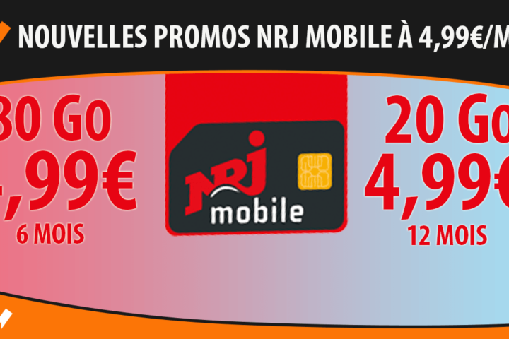Nouvelles promos NRJ Mobile