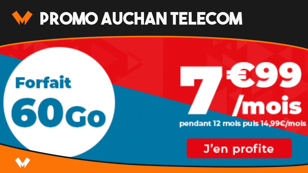 promo auchan telecom forfait mobile