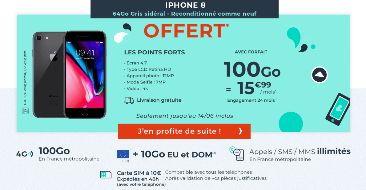 Cdiscount Mobile forfait mobile iPhone