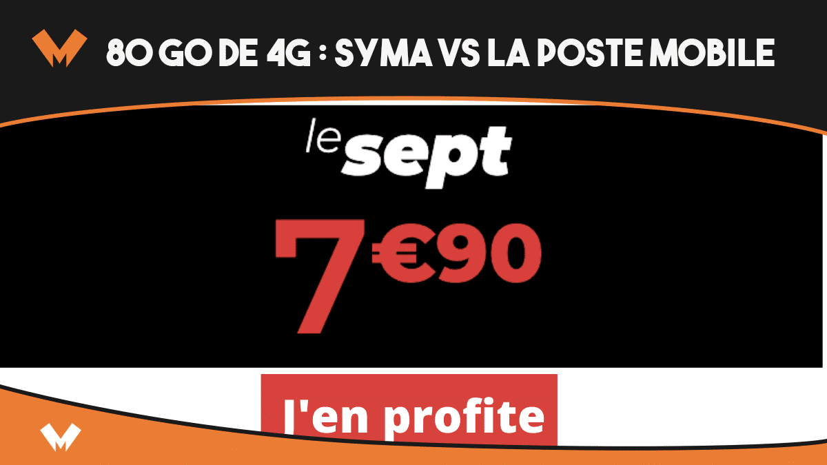Duel forfait 4G 80 Go Syma vs La Poste Mobile