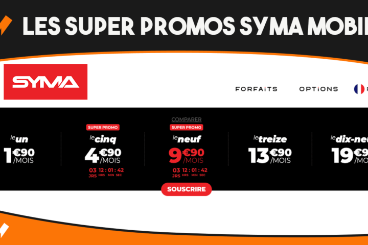 Les promos Syma Mobile
