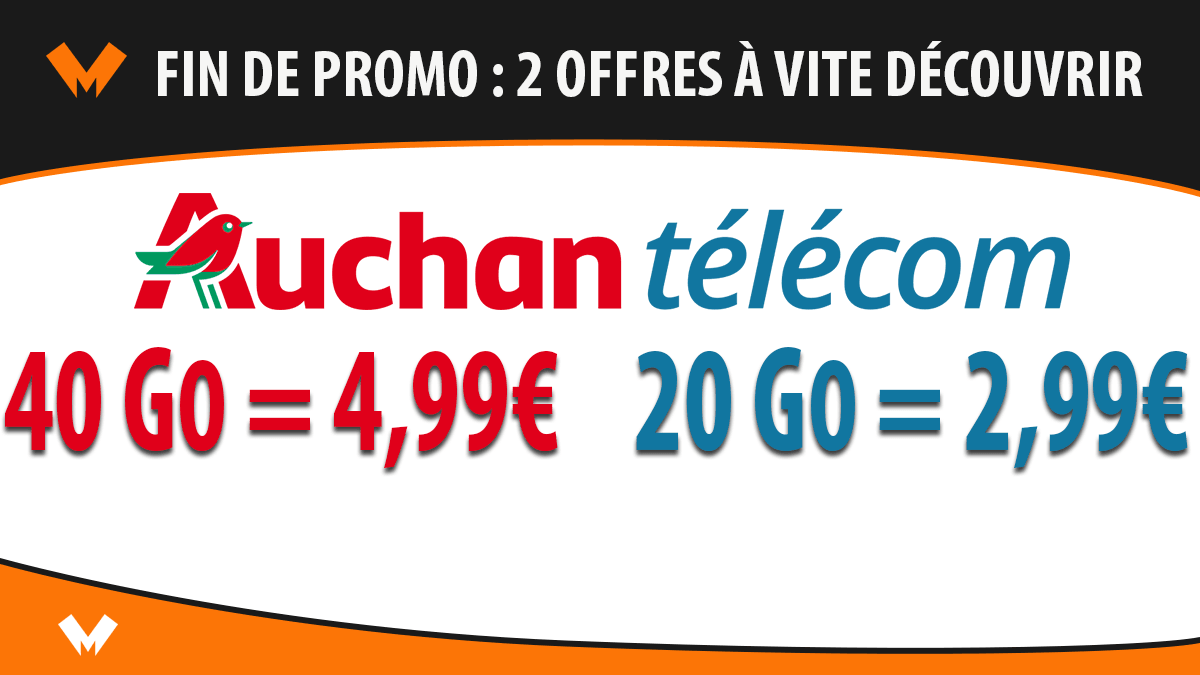 Fin de promo Auchan Telecom