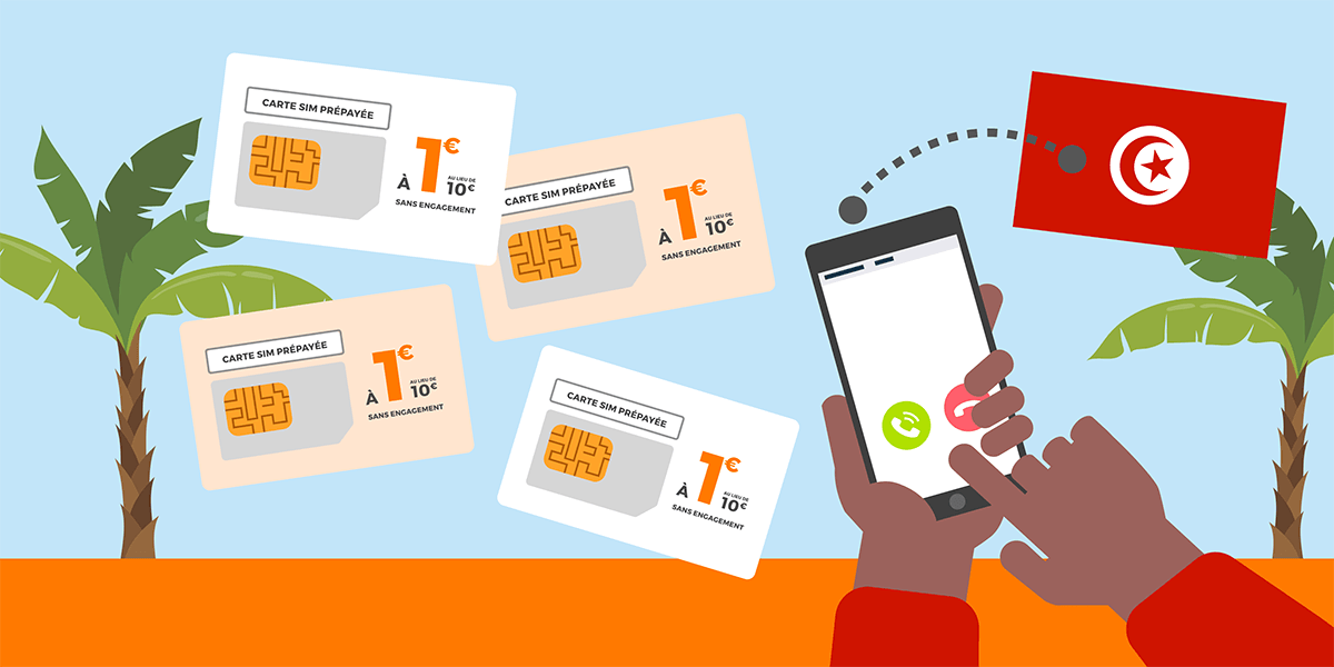 Forfaits mobiles pour la Tunisie pour appeler vers et depuis ce pays