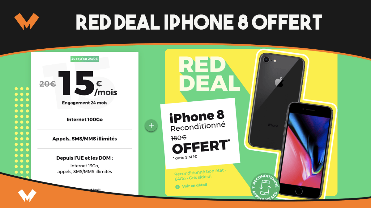 Iphone huit offert RED Deal