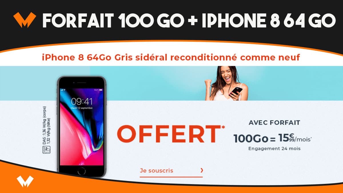 iPhone offert forfait mobile pas cher cdiscount mobile