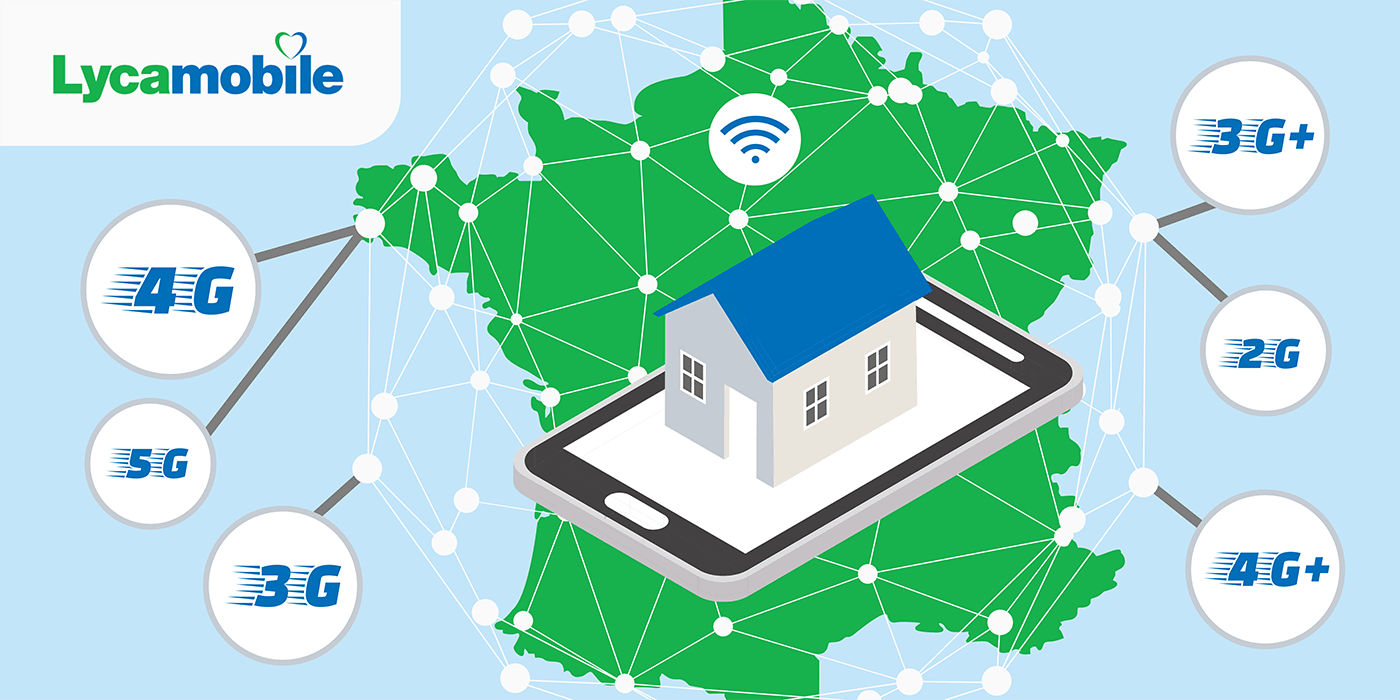Quelle est la couverture réseau 2G, 3G, 4G, 5G de Lycamobile