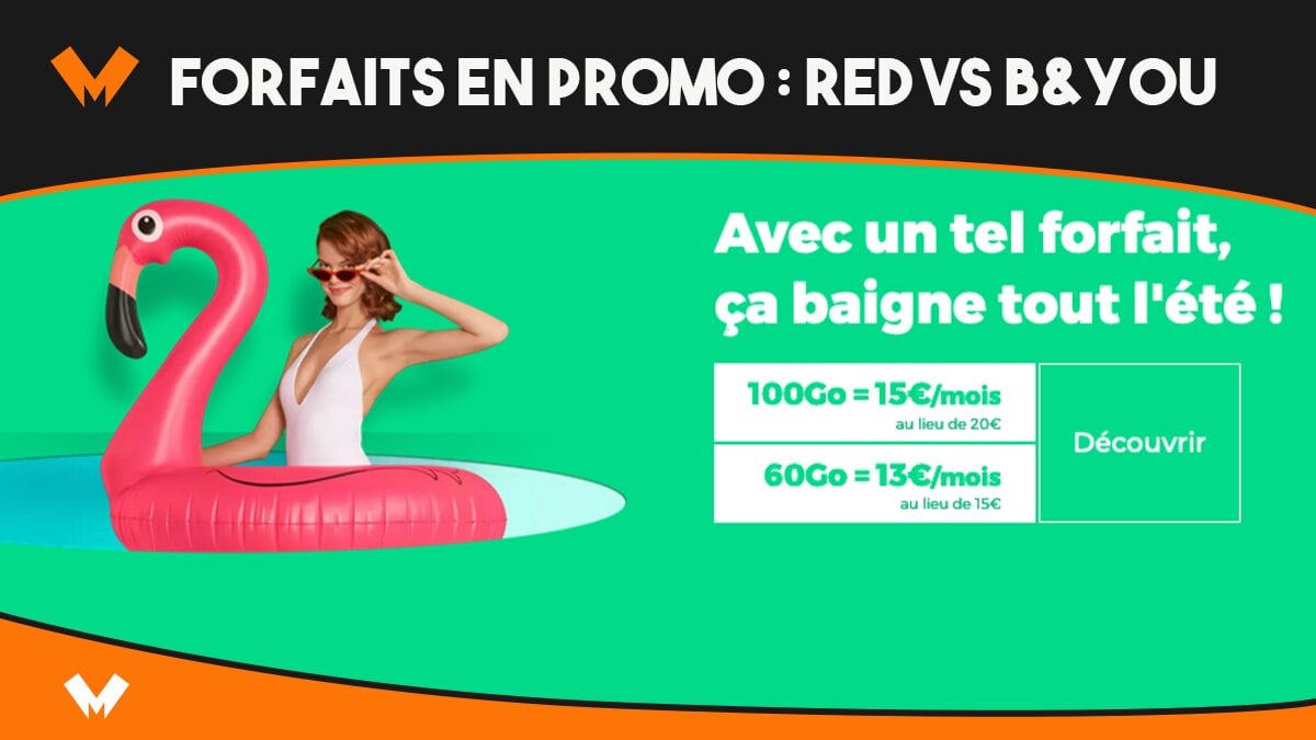 Forfaits en promo RED by SFR vs B&YOU