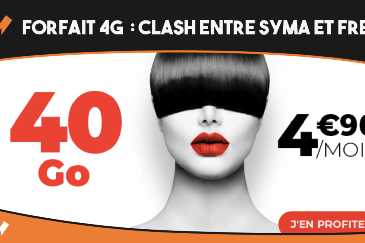 forfait 4G pas cher syma vs free