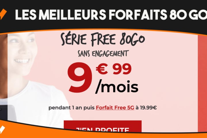 forfait 80 Go La poste mobile Free