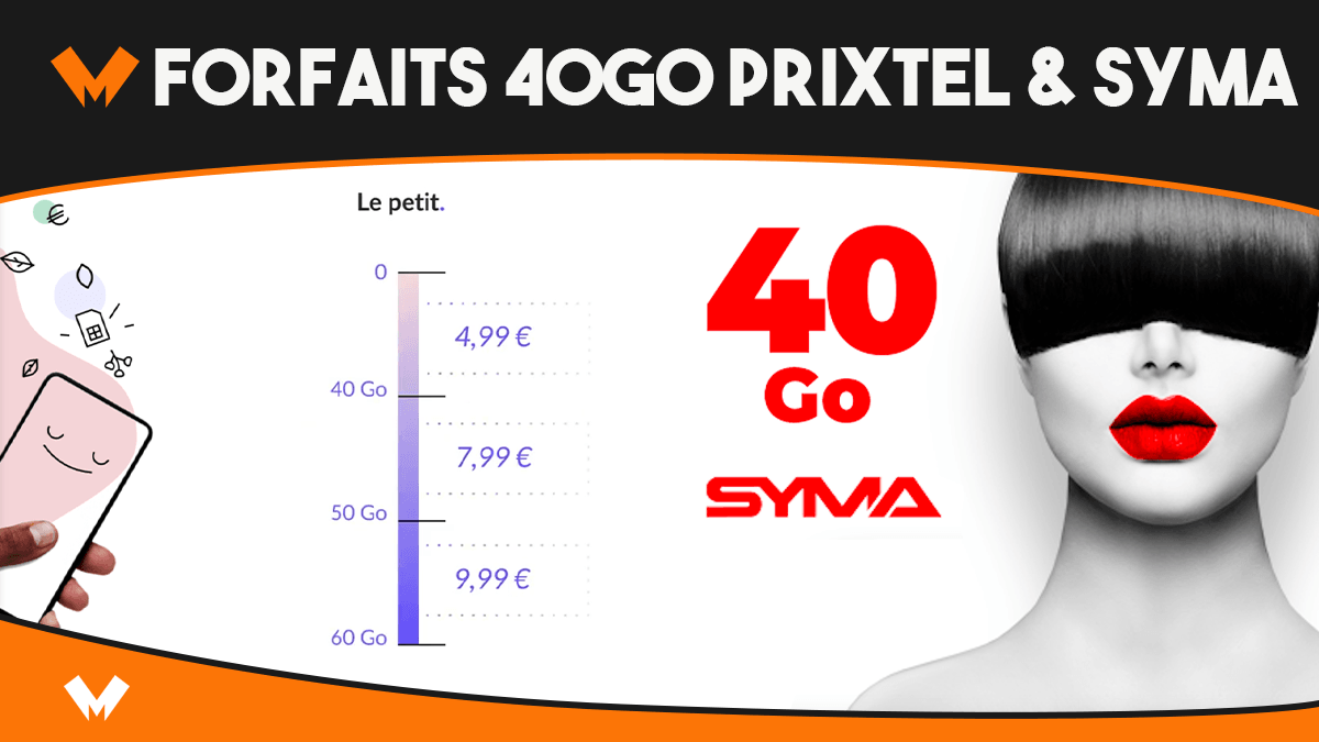 forfait 40 go prixtel syma mobile