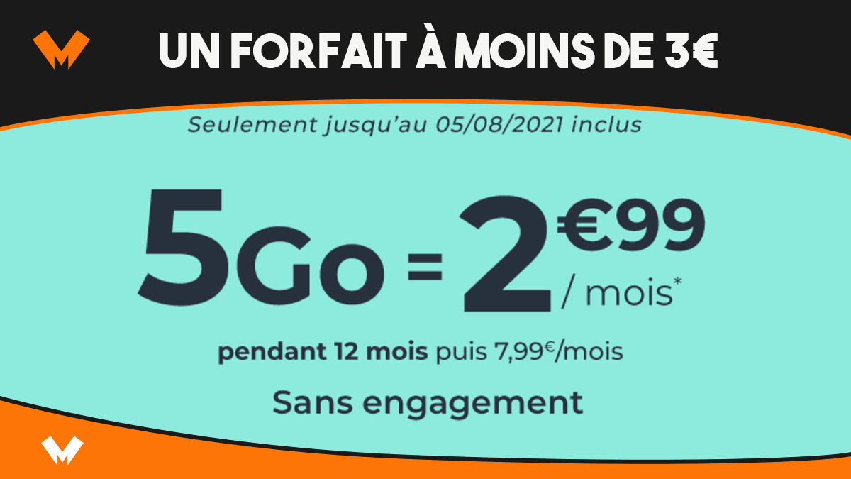 Les forfaits 4G Cdiscount