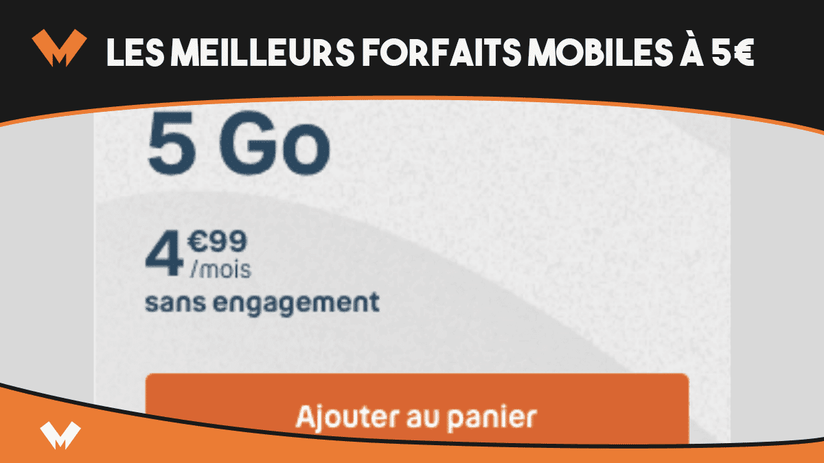 forfaits mobile 5 Go pas cher
