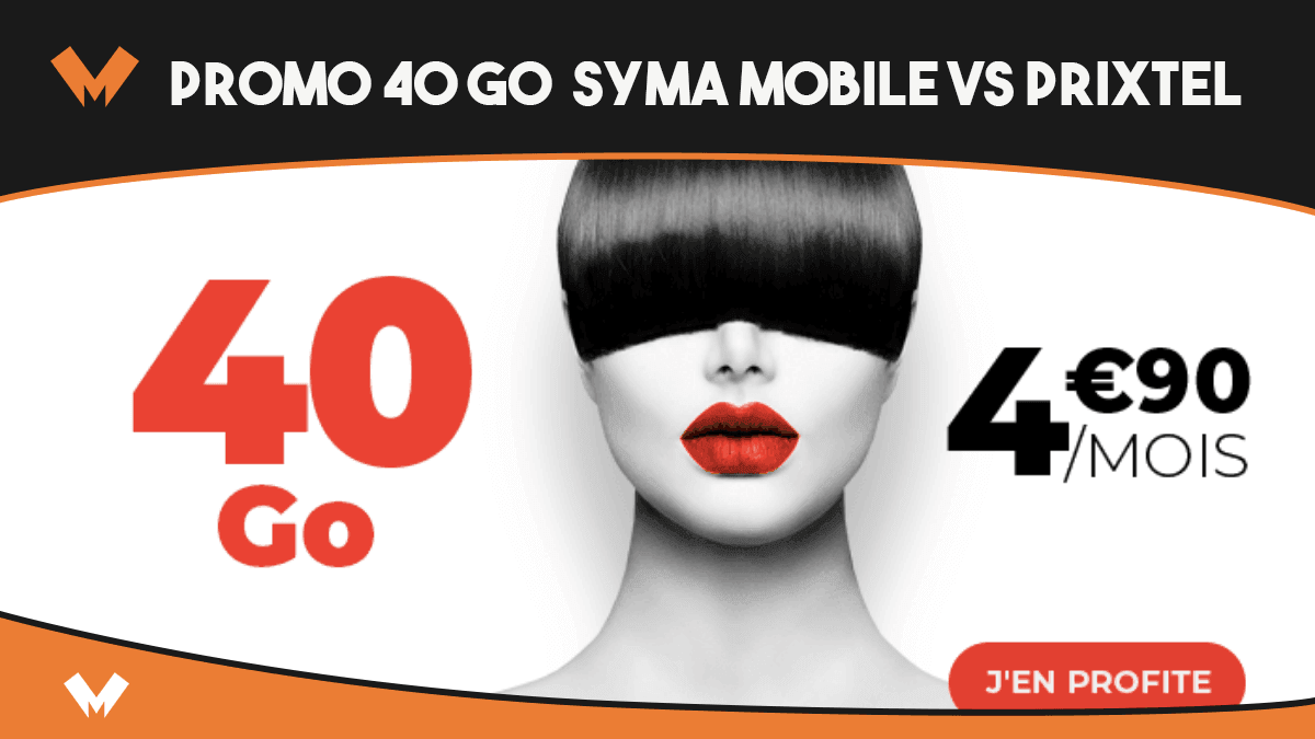 promo 40 Go Syma Mobile vs Prixtel