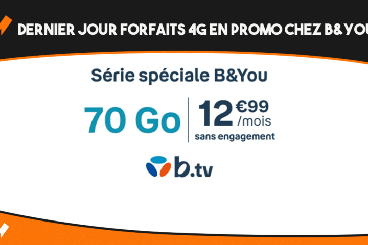 Dernier jour forfaits 4G en promo BYOU
