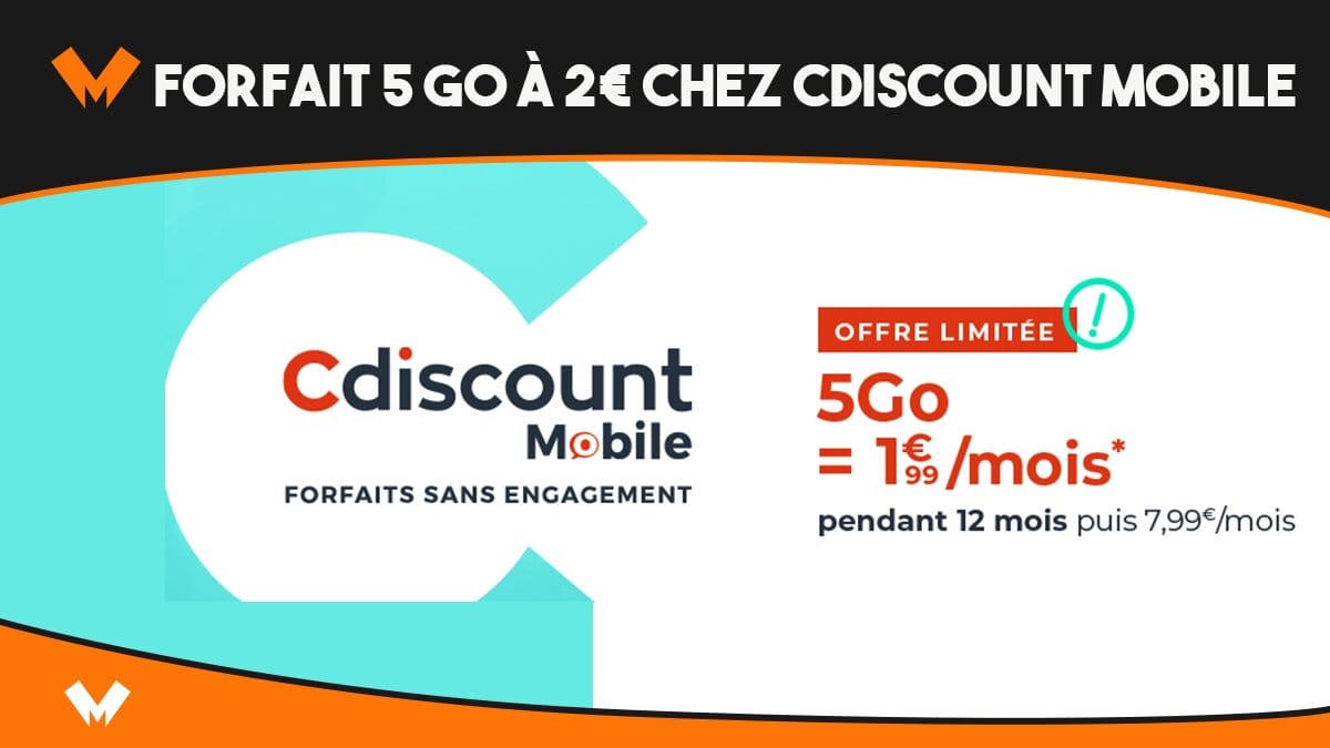 Forfait mobile Cdiscount Mobile