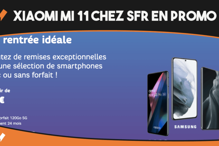 Le Xiaomi Mi 11i avec forfait mobile chez SFR