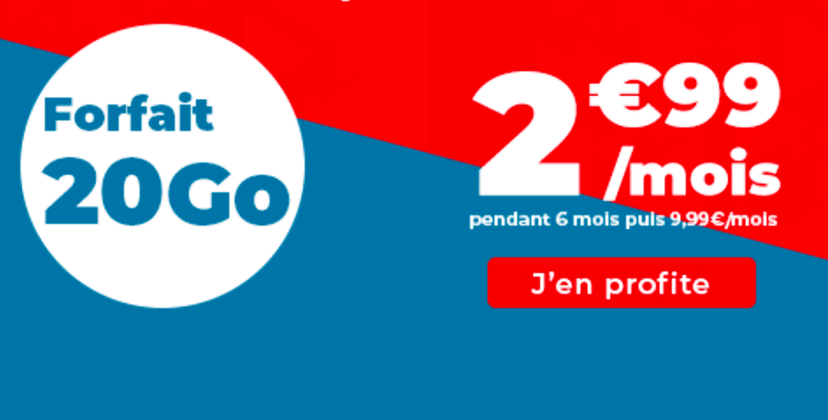 Le forfait pas cher Auchan Telecom à 2,99€