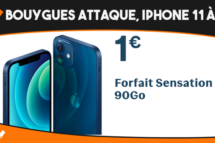 iPhone 11 à 1€ avec Bouygues Telecom