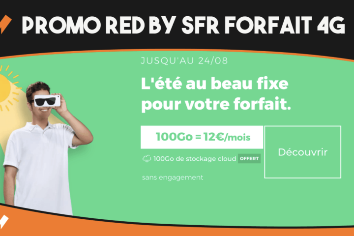 La gamme d'été de forfait 4G en promotion est disponible chez RED by SFR