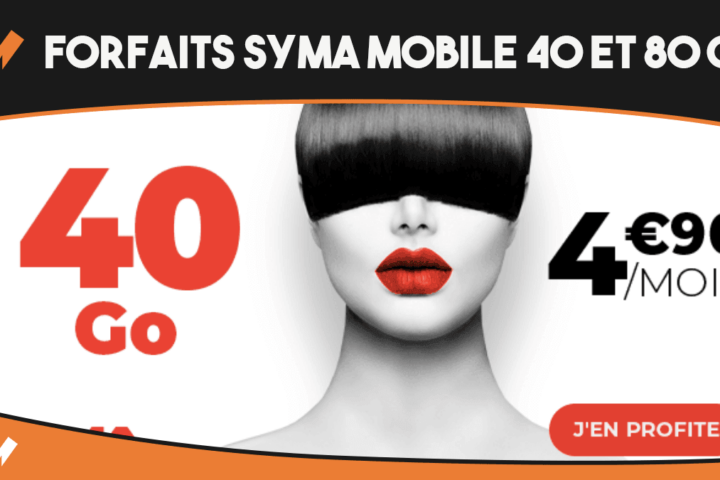 forfait mobile syma 40 et 80 Go