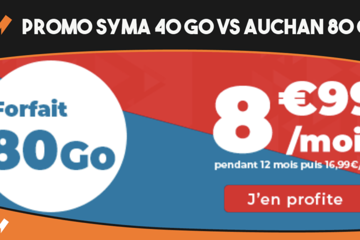 40 Go Syma Mobile vs Auchan 80 Go