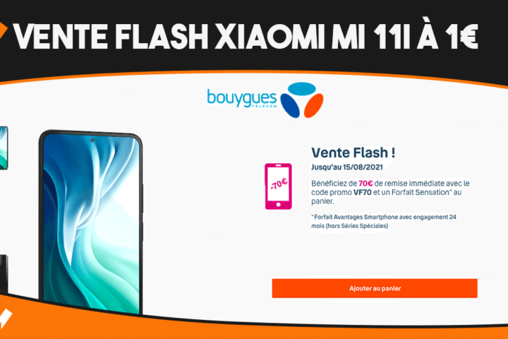 Le Xiaomi Mi 11i est en promotion chez Bouygues