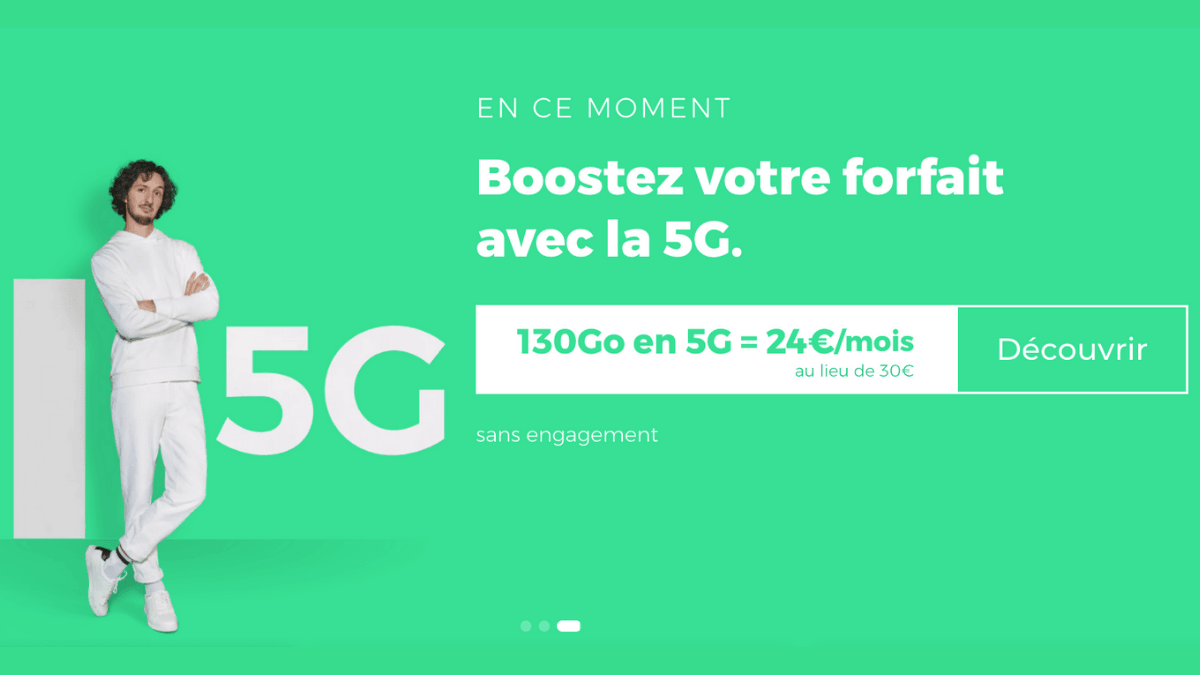 130 Go en 4G ou 5G chez RED by SFR