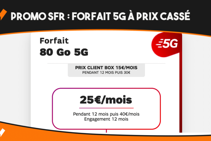 Forfait 5G SFR à prix cassé