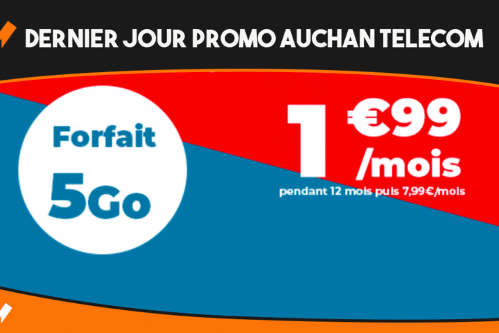 Dernier jour promo forfaits Auchan Telecom
