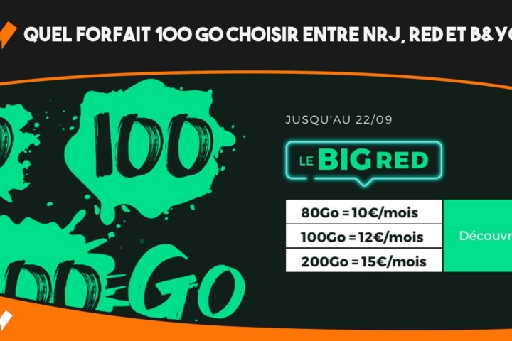 forfait 100 go nrj mobile red by sfr b you