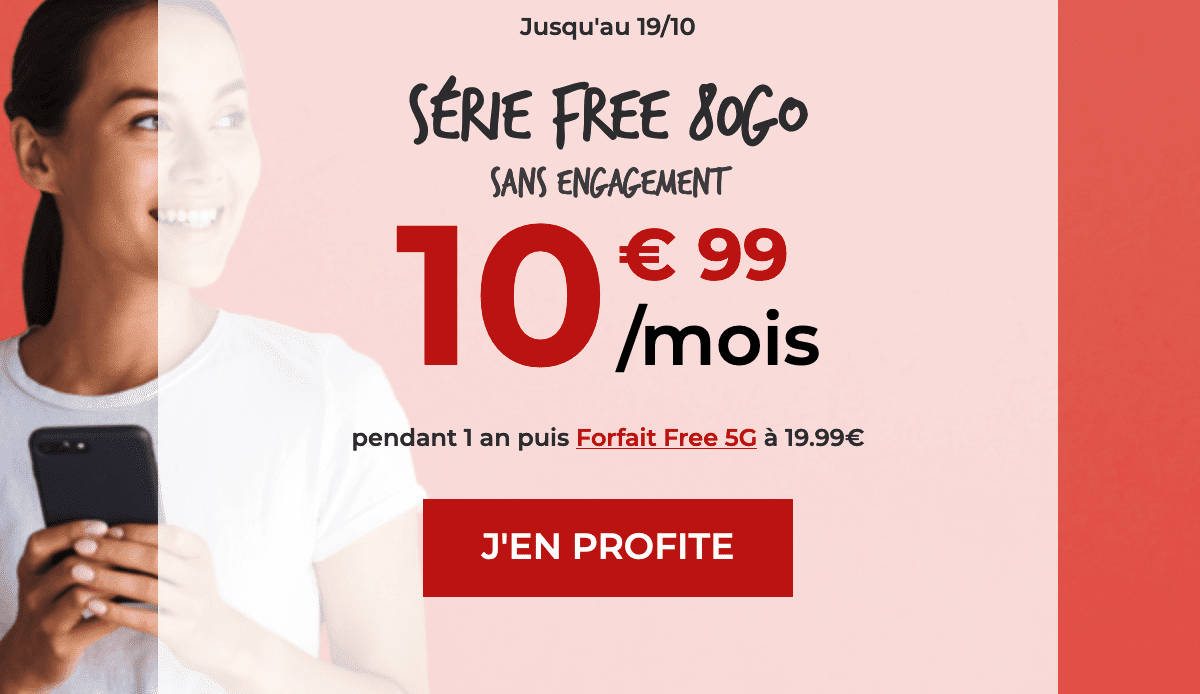Série Free Forfait 80 Go Free