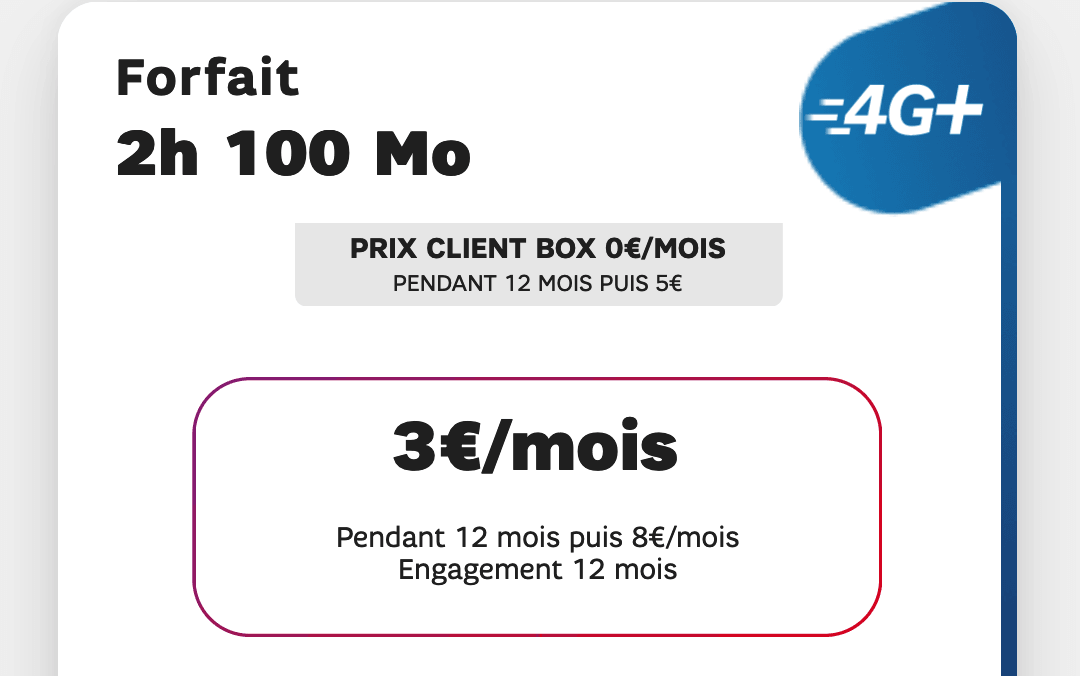 Forfait mobile : une offre choc à 4,99€ via Orange ou SFR 🔥