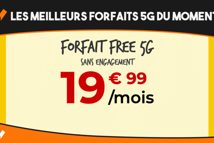 Forfaits 5G sans engagement Free RED by SFR B&YOU