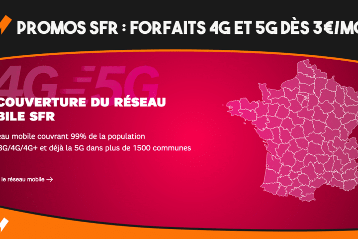 Nouvelles promos SFR forfaits 4G et 5G