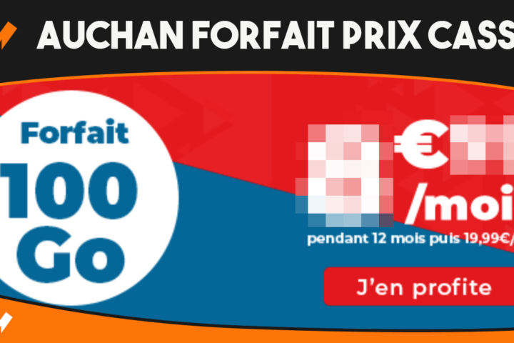 Auchan Telecom Cdiscount Mobile 10 Go prix cassés