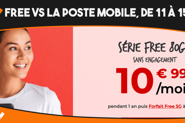 Free et La poste Mobile s'affrontent pour 80 Go de 4G