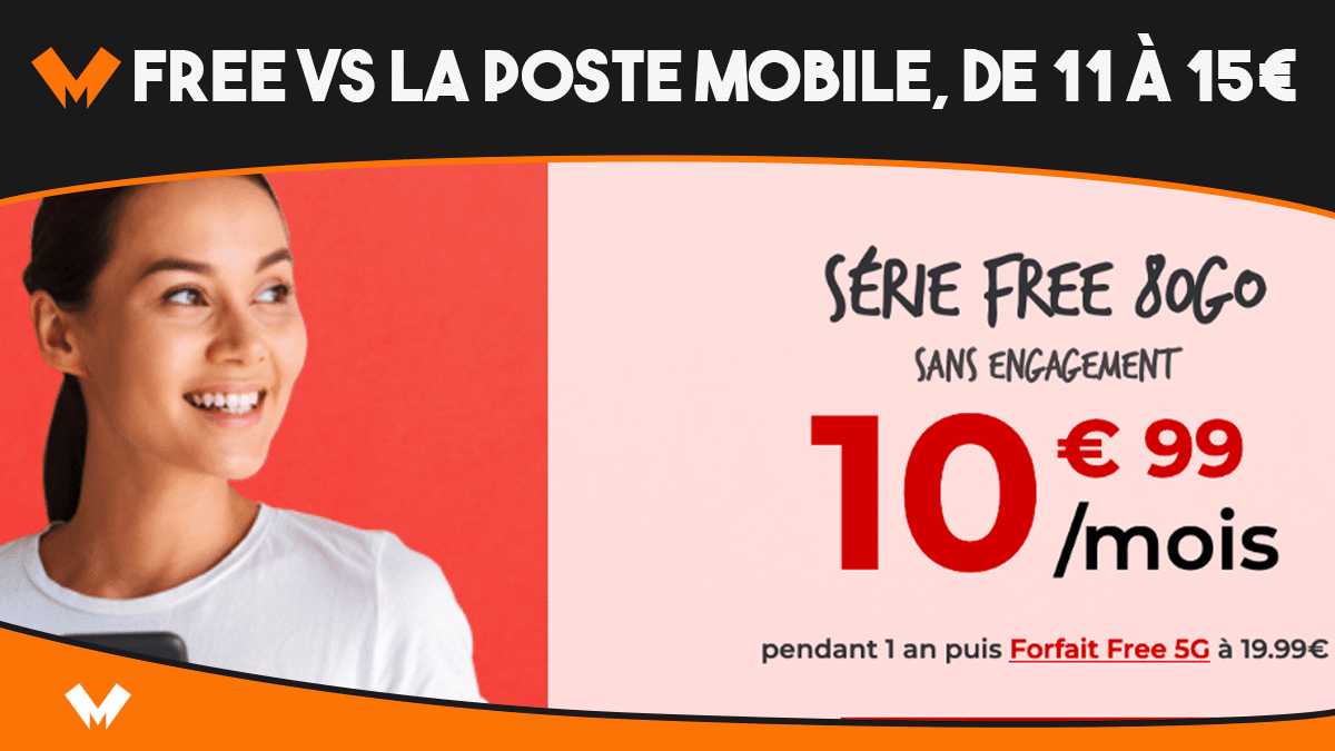 Free et La poste Mobile s'affrontent pour 80 Go de 4G