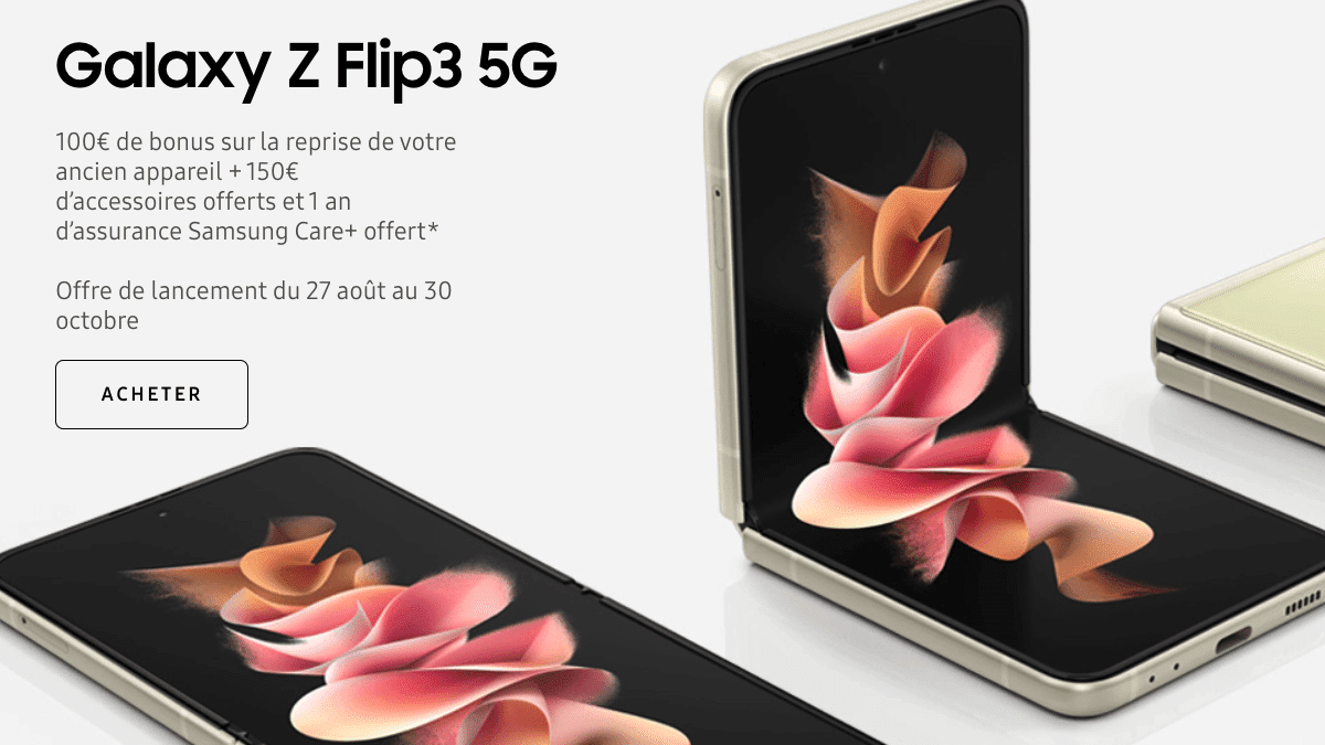 Galaxy Z Flip 3 promo