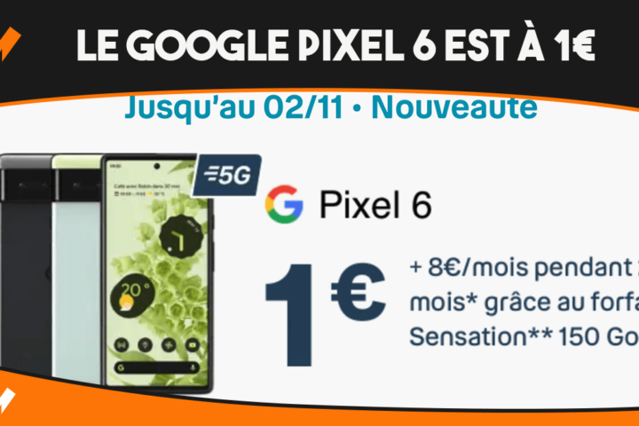 Le Google Pixel 6 à 1€