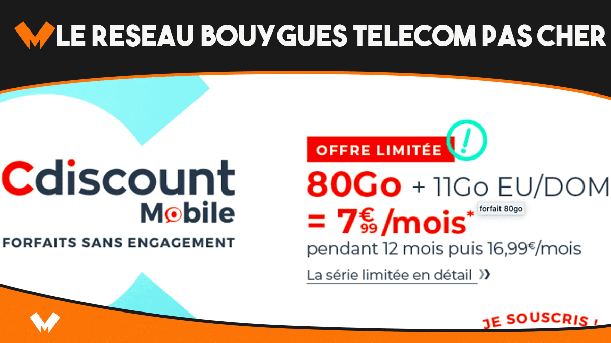 Lettre De Résiliation Bouygues Mobile Sans Engagement Un forfait mobile pas cher avec 100 Go chez Cdiscount, NRJ et Auchan